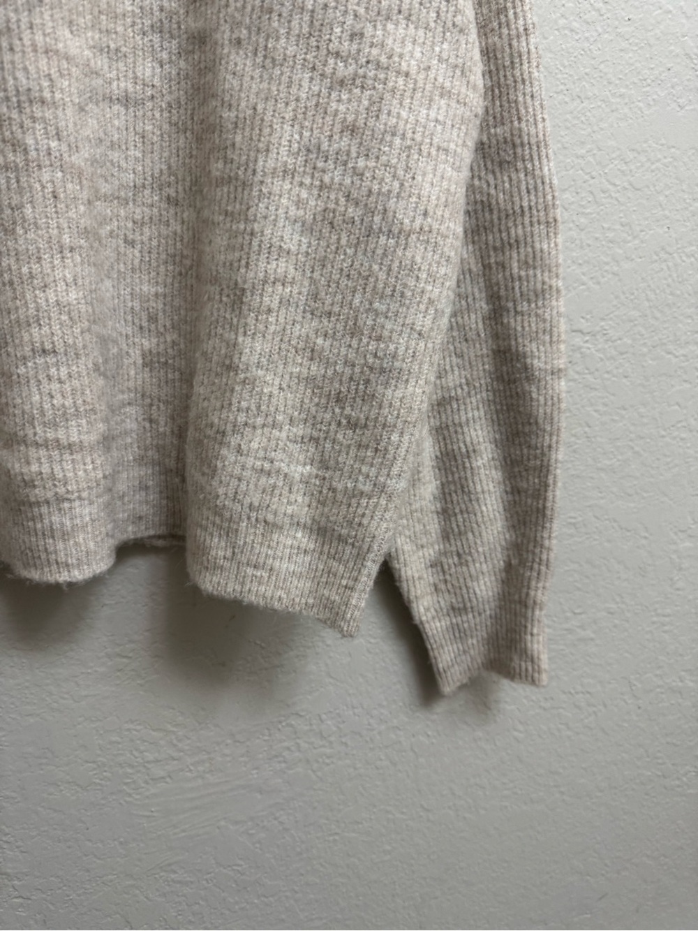 Cozy Ribbed Mock-Neck Sweater - Cream - Picture 3 of 8